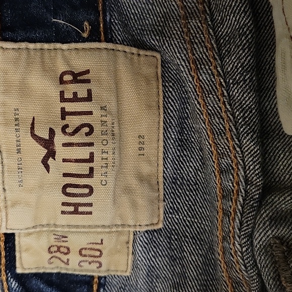 JEANS HOLLISTER CALIFORNIA AUTHENTIC DENIM 1922 SZ 28 W 30L - Picture 14 of 16